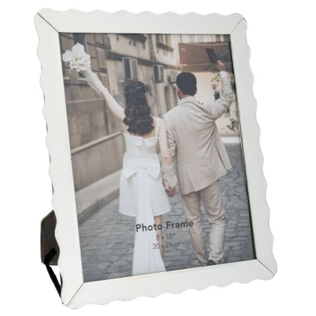 SILVER GLASS PHOTO FRAME 20X25 CM