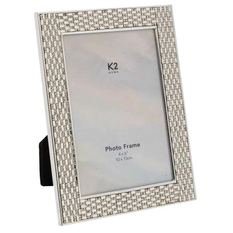 SILVER METAL PHOTO FRAME 10X15 CM