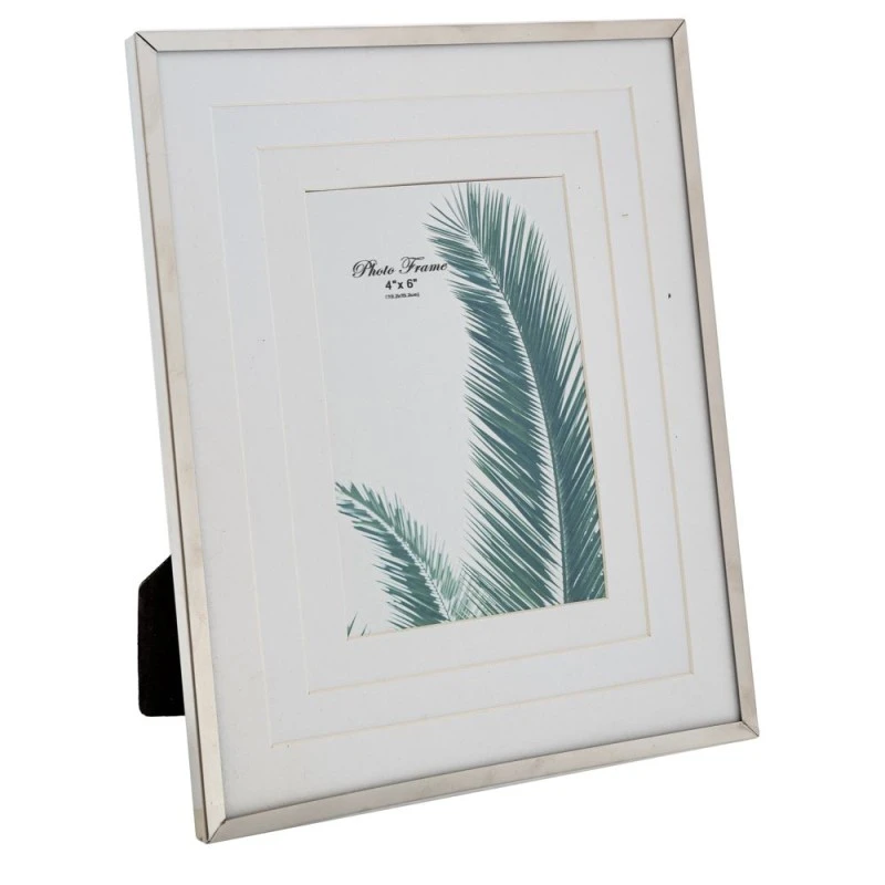 SILVER METAL PHOTO FRAME 10X15 CM