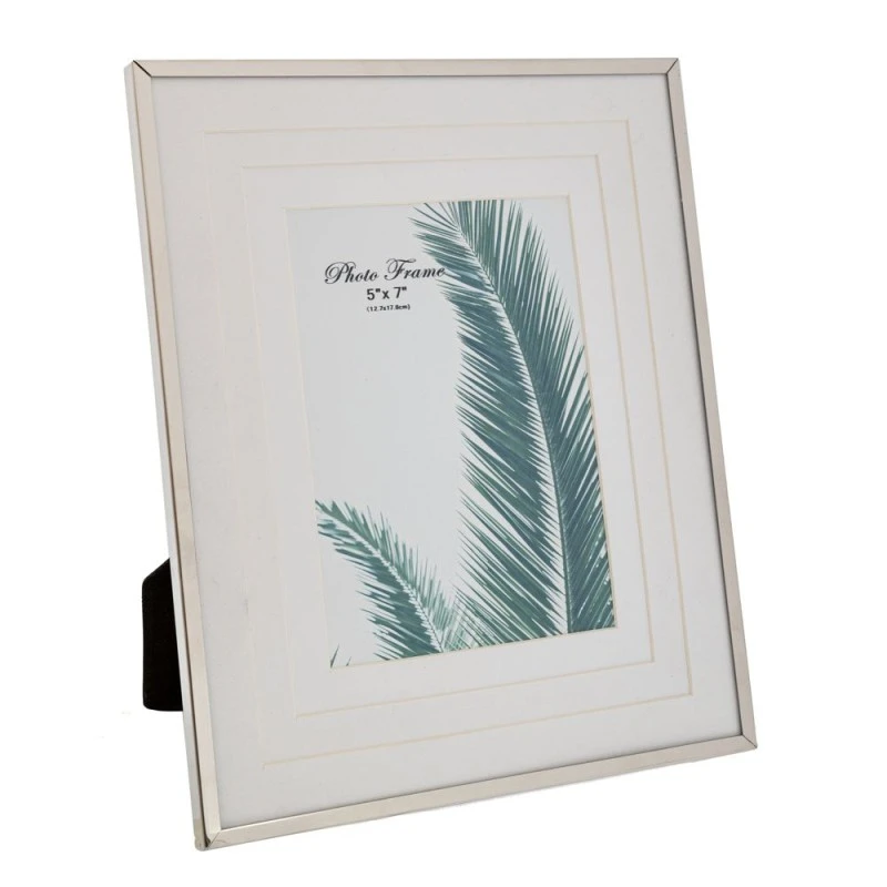 SILVER METAL PHOTO FRAME 13X18 CM