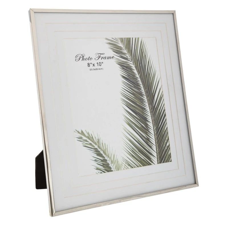 SILVER METAL PHOTO FRAME 20X25 CM