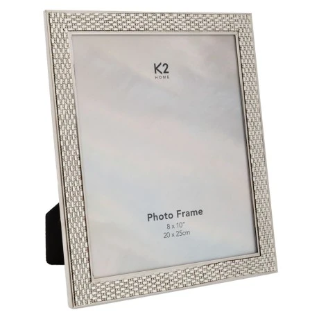 SILVER METAL PHOTO FRAME 20x25CM