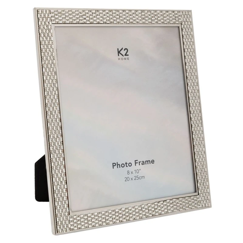 SILVER METAL PHOTO FRAME 20x25CM