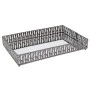 SILVER METAL TRAY 20X30 CM WITH MIRROR SURFACE