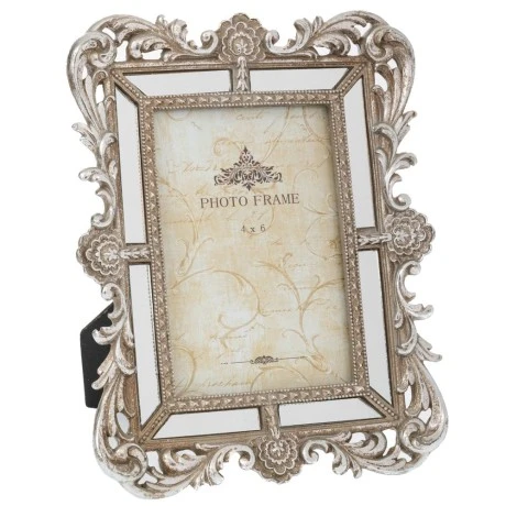 DECO SILVER RESIN PHOTO FRAME 18Χ2X23CM