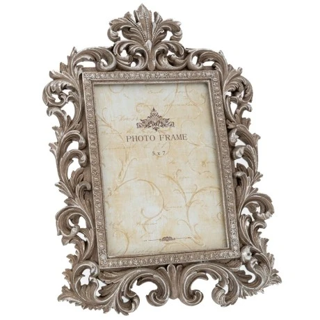 DECO SILVER RESIN PHOTO FRAME 22,5X2X30,5CM