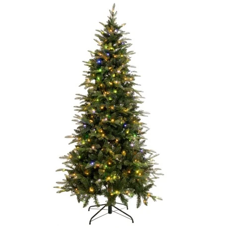 CHRISTMAS TREE PRE-LIT NOBLE FIR 270CM WITH 600 WARM WHITE LED AND MULTICLOLOR