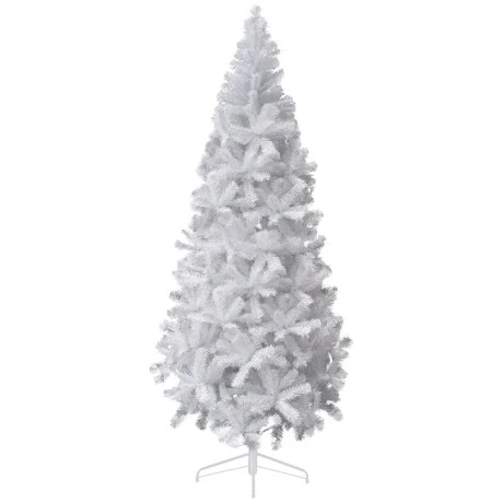 CHRISTMAS TREE WHITE SLIM 210CM
