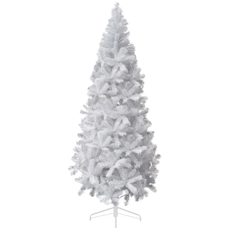 CHRISTMAS TREE WHITE SLIM 210CM