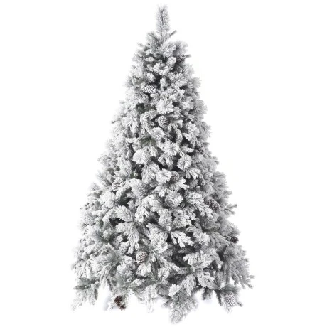 CHRISTMAS TREE FLOCKED ALASKA 210CM