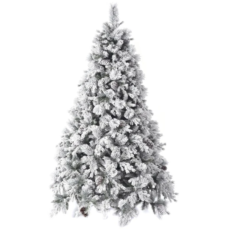 CHRISTMAS TREE FLOCKED ALASKA 210CM