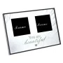 GLASS DOUBLE PHOTO FRAME 29x20CM YOU ARE BEAUTIFUL