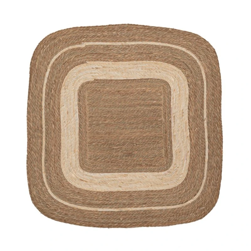 NATURAL ROPE SQUARE CARPET 100X100CM