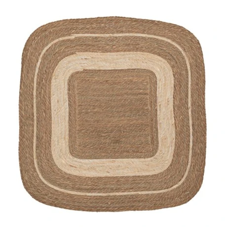 NATURAL ROPE SQUARE CARPET 120X120CM