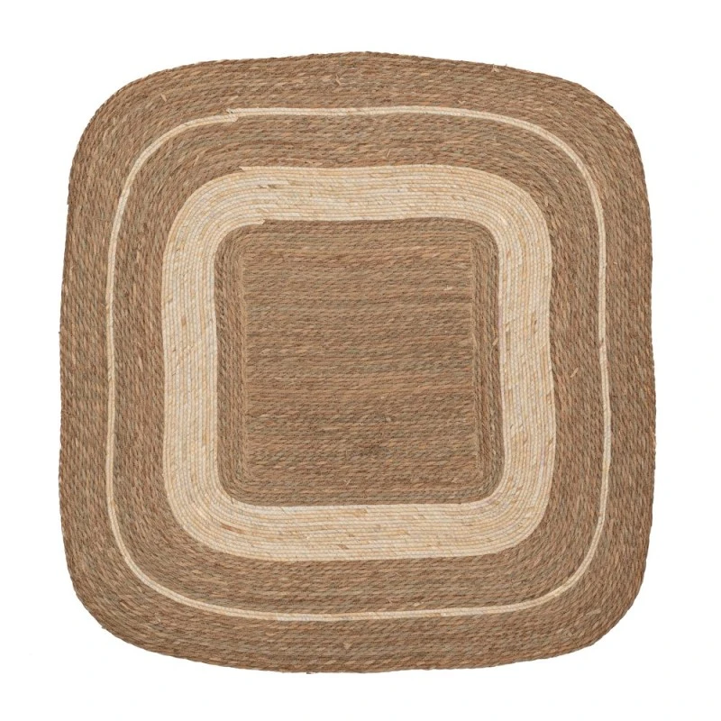 NATURAL ROPE SQUARE CARPET 120X120CM