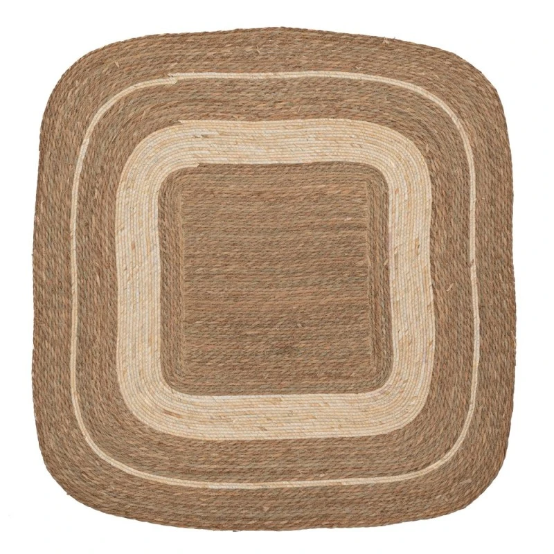 NATURAL ROPE SQUARE CARPET 150X150CM