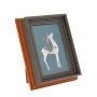 BROWN PLASTIC PHOTO FRAME 10X15CM