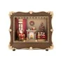 CHRISTMAS FRAME WITH SANTA AND FIREPLACE 26X10X22CM WITH LIGHTS-MUSIC BATTERY OPPERATED