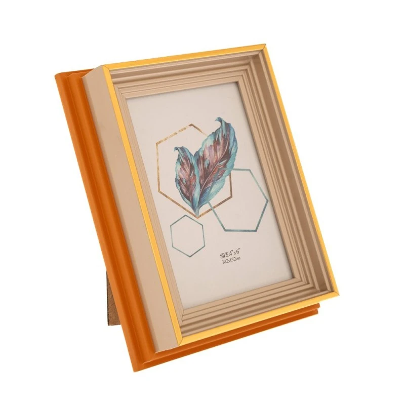 GOLD PLASTIC PHOTO FRAME 10X15CM