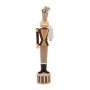 BROWN RESIN SOLDIER HOLDING TREE 9Χ11Χ45CM