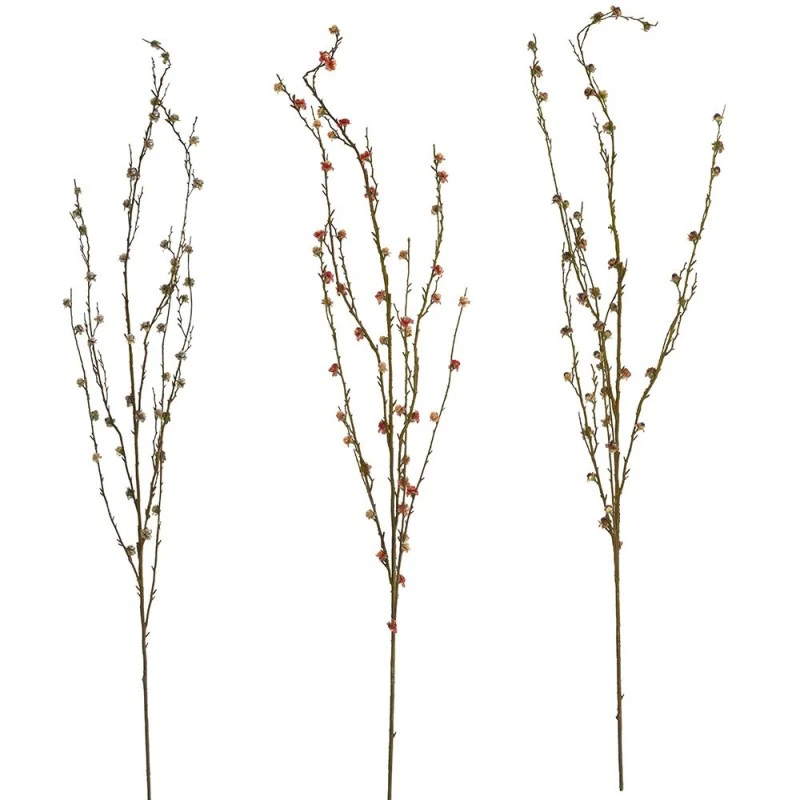 ARTIFICIAL FLOWER WITH PEARLS X6 117CM