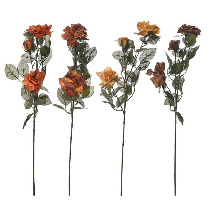 CRASH FABRIC ROSE STEM X3 67CM IN 4 COLOURS