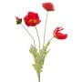 ARTIFICIAL RED POPPY SPRAY 63CM