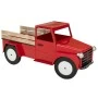 RED METAL CHRISTMAS TRUCK 123X48X58CM