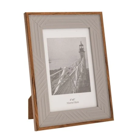 CREAM WITH GOLD RIM PHOTO FRAME 10X15CM