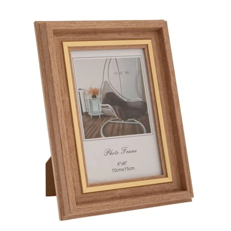 CREAM PHOTO FRAME WITH GOLD DETAIL 10X15CM