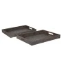 DECO WOODEN GREY TRAY S 2 48x34x4.5CM 44x30x4.5CM