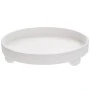 WHITE WOODEN ROUND TRAY D35CM