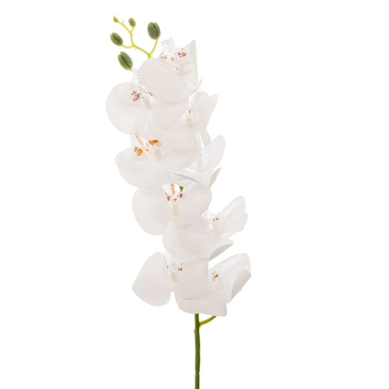 ARTIFICIAL WHITE ORCHID STEM 95CM