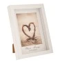 WHITE PHOTO FRAME WITH SILVER DETAIL 13X18CM