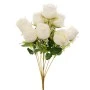 ARTIFICIAL WHITE ROSE BOUQUET 45CM