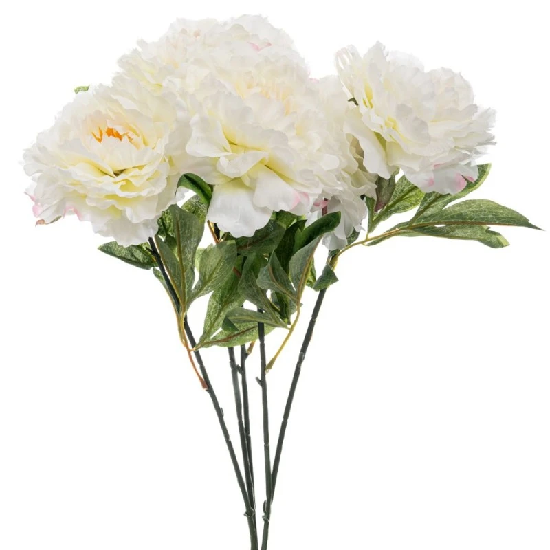 ARTIFICIAL WHITE CHRYSANTHEMUM BOUQUET 44CM