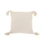 COTTON FABRIC FILLED CUSHION WHITE COLOR 40X40CM