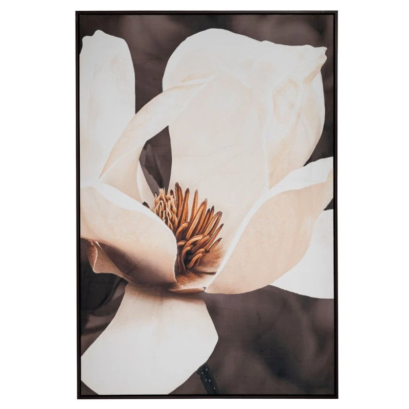 MAGNOLIA PAINTING 83X123CM WITH FRAME ON PRINTED CANVAS