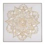 MANDALA OIL PAINTING 100X100CM WITH CHAMPAGNE FRAME ON CANVAS