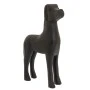 DECO BLACK WOODEN DOG FIGURE 28X8X36CM