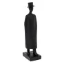 BLACK POLYRESIN MAN FIGURE WITH HAT 12X40CM