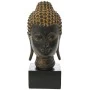 BLACK RESIN DECO BUDDHA HEAD 16X15X34CM