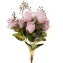 ARTIFICIAL PURPLE ROSE BOUQUET 42CM