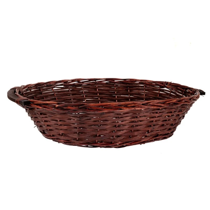 OVAL BROWN BASKET 61X48X16 CM