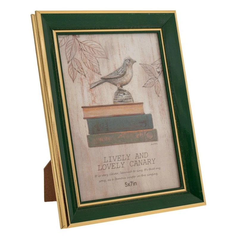 PETROL WITH GOLD RIM PHOTO FRAME 13X18CM