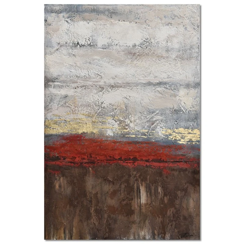 OIL PAINTING ON CANVAS WITH FRAME 102x152 CM ABSTRACT THEME