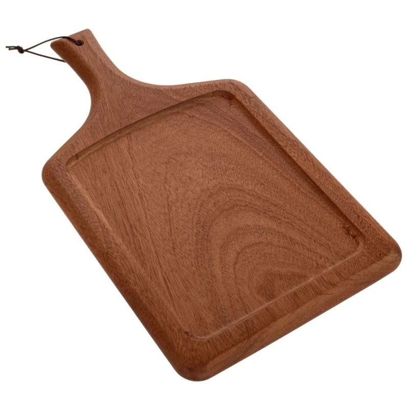 BROWN WOODEN CHOPPING BOARD 38X22X2CM