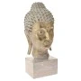 DECO POLYRESIN  BUDDHA HEAD ON WHITE BASE 16x14.5x33CM