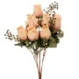 ARTIFICIAL ORANGE ROSE BOUQUET 42CM
