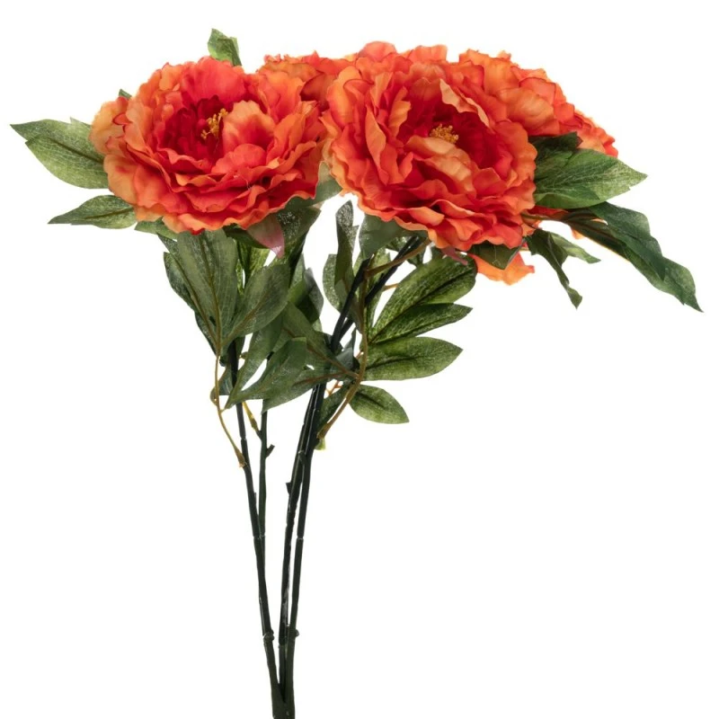 ARTIFICIAL ORANGE CHRYSANTHEMUM BOUQUET 44CM